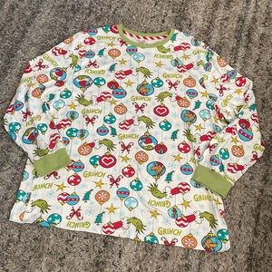 NWT Christmas holiday pajama top shirt men’s size 2X The Grinch, a long sleeve